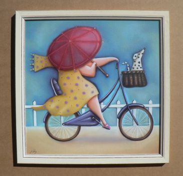 Obrazy - Bicycle Lady III, Jo Parry