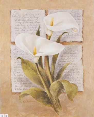 Obrazy  LM Calla Lily Poetry, Laura Martinelli