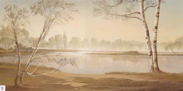 Obrazy  LW Shimmering lake, Leon Wells