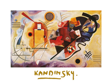 Reprodukce - Abstraktní malba - Jaune, Rouge, Bleu, Wassily Kandinsky