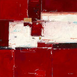 Reprodukce - Abstraktní - Red I, van der Werf