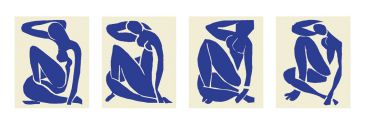 Reprodukce - Fauvismus - Blue Nude I,II,III,IV, Henri Matisse