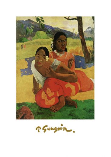 Reprodukce - Impresionismus - Deux Tahitiennes, Paul Gauguin