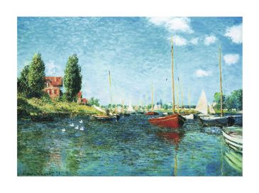 Reprodukce - Impresionismus - Red Boats, Claude Monet
