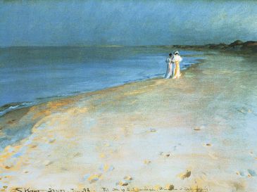Reprodukce - Impresionismus (reprodukce)  - Summer evening, Peter Severen Krøyer