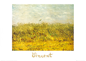Reprodukce - Impresionismus - The wheat field, Vincent van Gogh