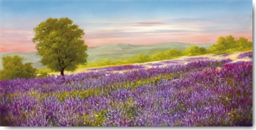 Reprodukce - Krajiny - Lavender Field, Heinz Schölnhammer