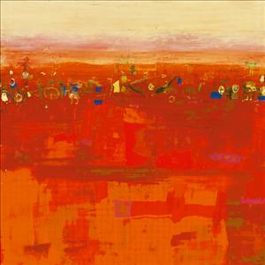 Reprodukce - Krajiny - Red Landscape, Rose Richter - Armgart