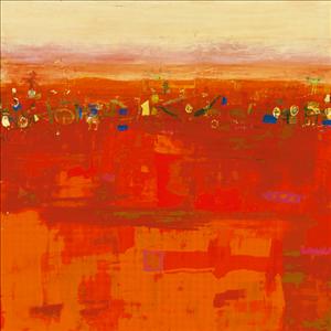 Reprodukce - Krajiny - Red Landscape, Rose Richter - Armgart
