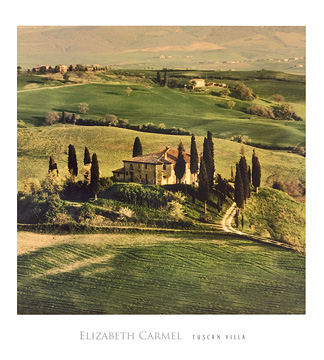 Reprodukce - Krajiny - Tuscan Villa, Elisabeth Carmel