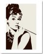 Reprodukce - Kultovní & Pop Art & Vinobraní - Audrey Hepburn (Cigarello)