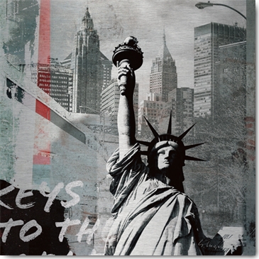 Reprodukce - Kultovní & Pop Art & Vinobraní - Statue of Liberty, Gery Luger