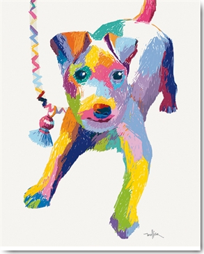 Reprodukce - Kultovní & Pop Art & Vinobraní - Terrier Sketch, Patti Mollica