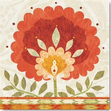 Reprodukce - Květiny - Ikat Bloom I, Sue Schlabach