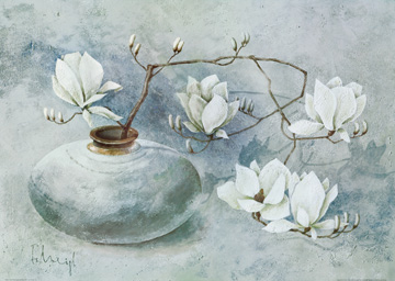 Reprodukce - Květiny - Oriental Magnolias I, Franz Heigl