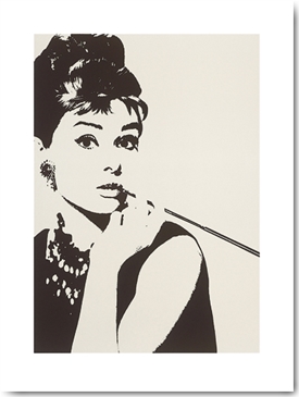 Reprodukce - Lidé - Audrey Hepburn (Cigarello), Pyramid Studios