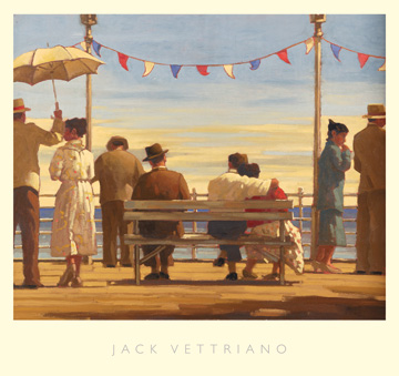 Reprodukce - Lidé - The Pier, Jack Vettriano