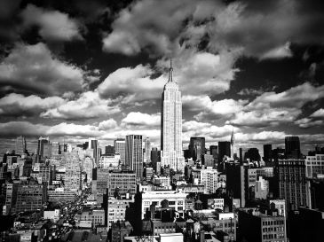 Reprodukce - Město - Sky over Manhattan, Henri Silberman