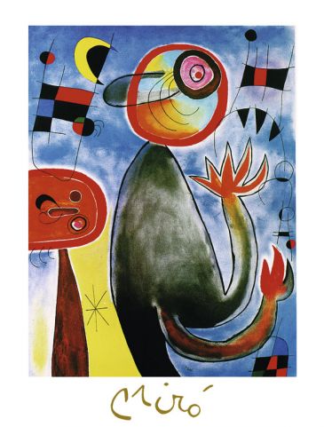 Reprodukce - Modernismus - Les echelles en roue, Joan Miró