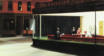 Reprodukce - MU - americká moderna - Falchi della notte I, Edward Hopper