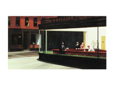 Reprodukce - MU - Americká moderna - Nighthawks, Edward Hopper