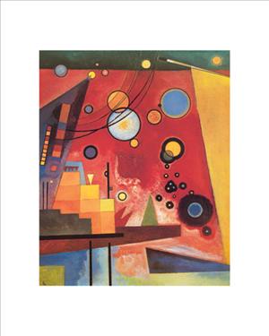 Reprodukce - MU - Expresionismus - Schweres Rot, Wassily Kandinsky