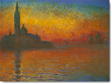 Reprodukce - MU - Impresionismus - San Giorgio Maggoire et Dusk, 1908, Claude Monet