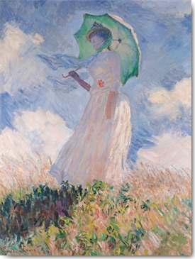 Reprodukce - MU - Impresionismus - Woman with Parasol, Claude Monet