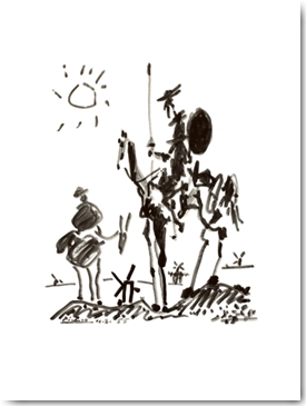 Reprodukce - MU - Moderní klasika - Don Quichote, Pablo Picasso
