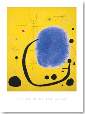 Reprodukce - MU - Moderní klasika - The Gold of the Azure, 1967, Joan Miró