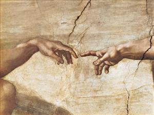 Reprodukce - MU - Renesance - Creazione di Adamo I, Michelangelo