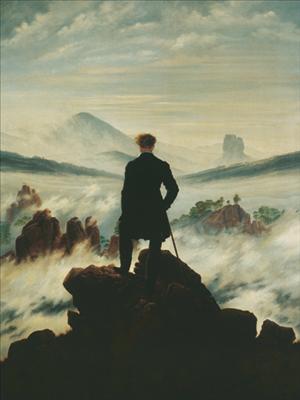 Reprodukce - MU - Renesance - Der  Wandererüber dem Nebelmeer, Caspar David Friedrich