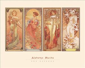 Reprodukce - MU - Secese - AM / Les Saisons,1900, Alphonse Marie  Mucha
