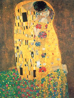 Reprodukce - MU - Secese - Der Kuss II, Gustav Klimt