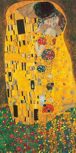 Reprodukce - MU - Secese - Der Kuss III, Gustav Klimt