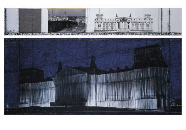 Reprodukce - Pop a op art - Wrapped Reichstag VII, Christo & J.C.