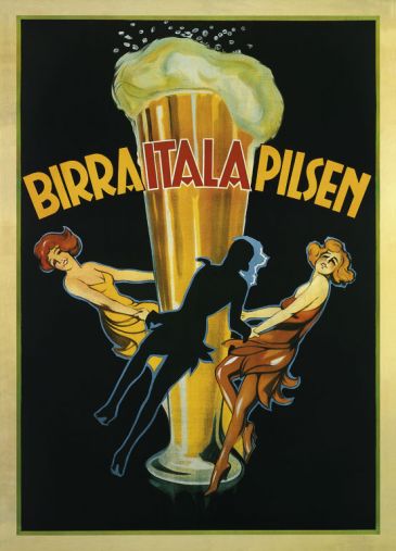 Reprodukce - Poster art - Birra Italiana Pilsen, 1920, Leonetto Cappiello