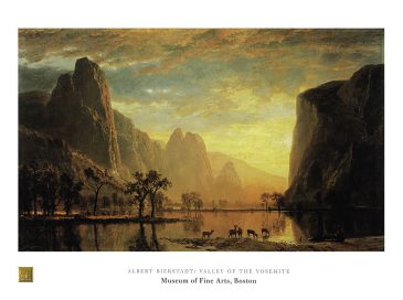 Reprodukce - Romantismus - Valley of the Yosemite, Albert Bierstadt