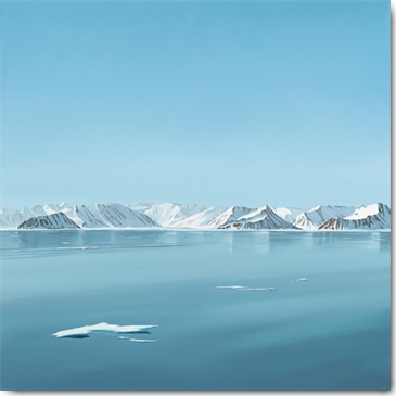 Reprodukce - Tisk na plátno - Arctic silence, Dawn Reader