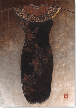 Reprodukce - Tisk na plátno - Asian Dress I, Diana Thiry