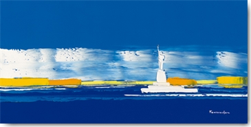 Reprodukce - Tisk na plátno - New York II, Guy Fontdeville