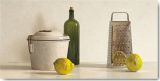 Reprodukce - Tisk na plátno - Two Lemons, Rasp, Bottle and Pot