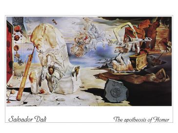 Surrealismus - The apotheosis of Homer, Salvador Dalí