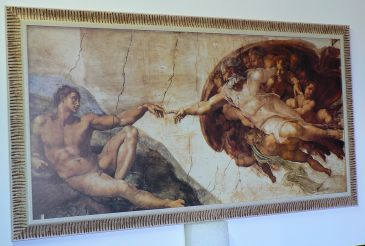La Creatione di Adamo, Michelangelo