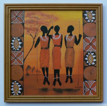 Obrazy  African Girls III, Izabella Dahlke