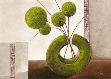 Obrazy  Arrangement in Green I, Karsten Kirchner