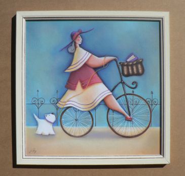 Obrazy - Bicycle Lady I, Jo Parry