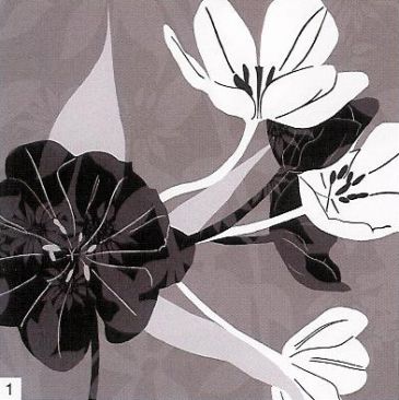 Obrazy  KK Monochrome Tulip Collage, Kate Knight