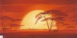 Obrazy  LW Sunrise with Elephats