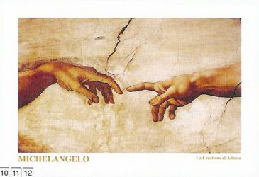 Obrazy  M La Creatione di Adamo, Michelangelo